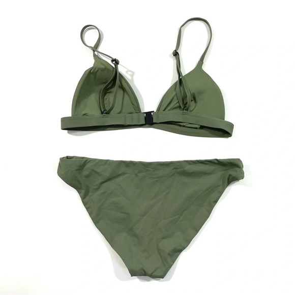 Onia Sani 2 Piece Triangle Bikini Green - Picture 2 of 7